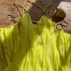 Bright yellow Ralph Lauren maxi dress. Size 4. New with tags.